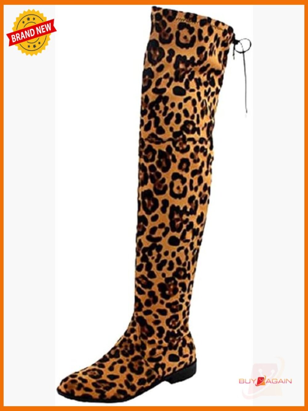 Faux Suede Over The Knee Thigh High Flat Boots with Side Zip